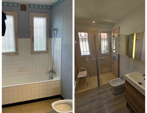 Réfection d’une salle de bain pour personne âgée